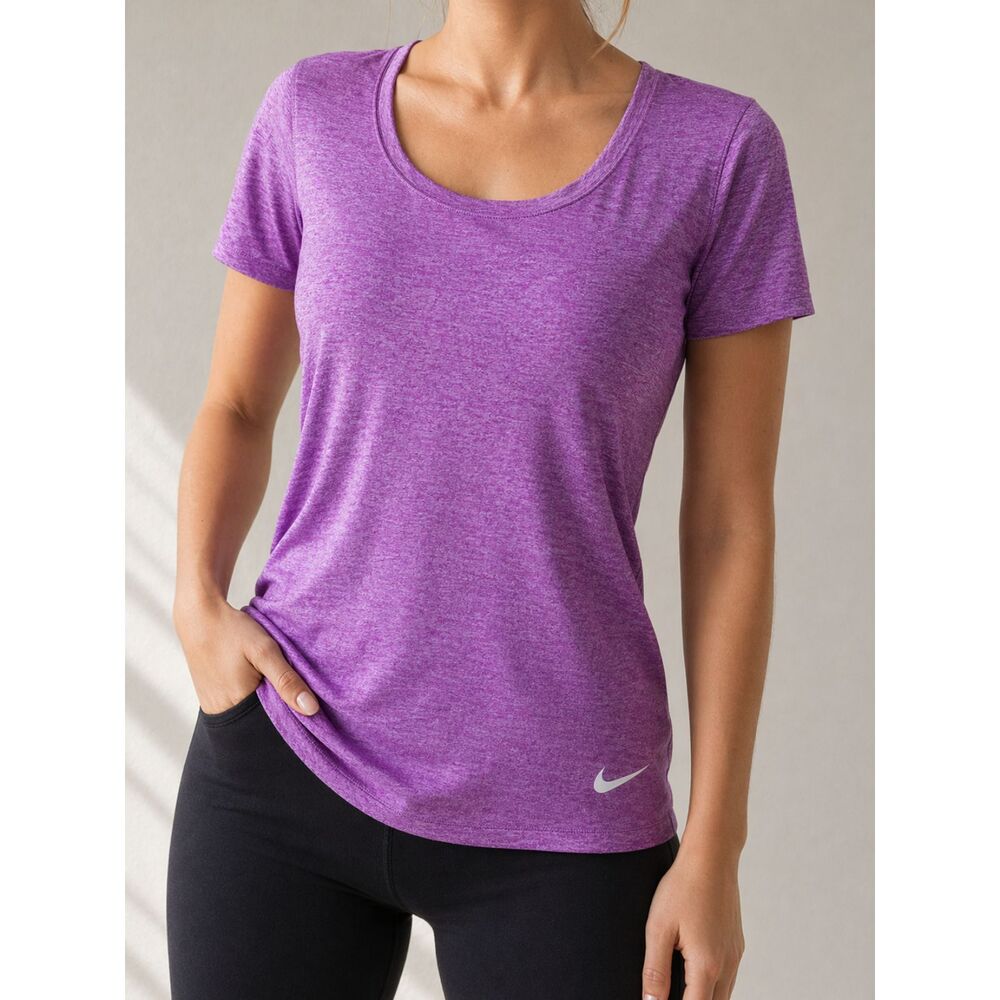 NIKE $10 SALE Dri-Fit Purple Athletic Tee Shirt Gym Running Top M